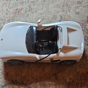 White Convertible Toy Car